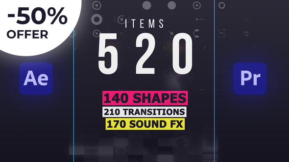 Shape Elements Library - VideoHive 28873541