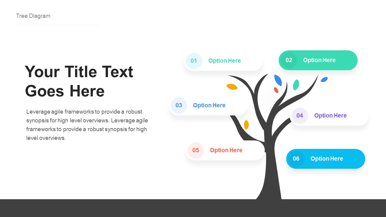 Tree Infographic Powerpoint Presentation Template, Presentation Templates