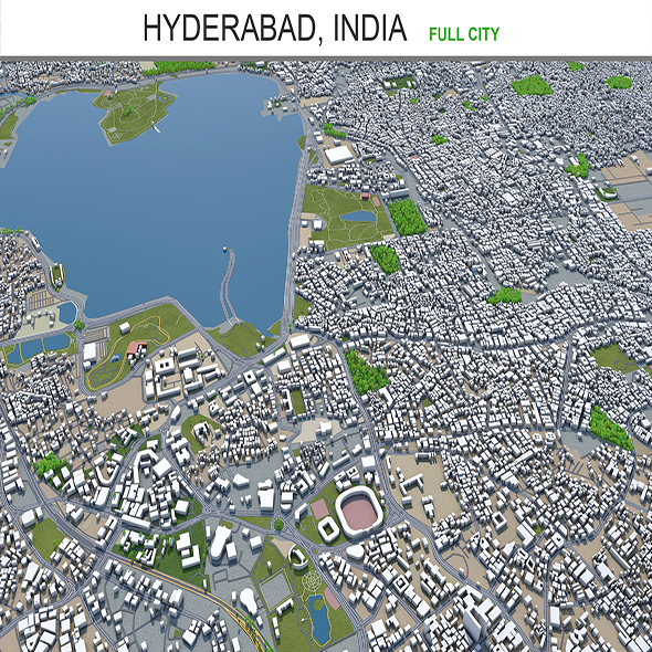 Hyderabad city India - 3Docean 28926659