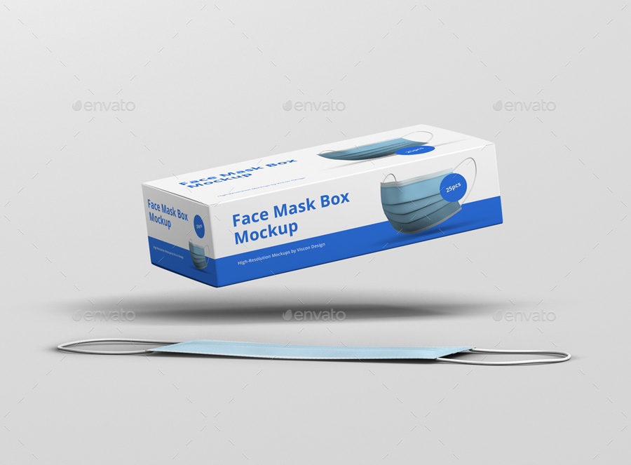 Download Face Mask Box Mockup Medium Size By Visconbiz Graphicriver
