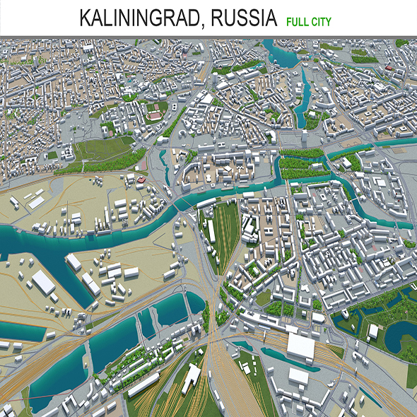 Kaliningrad city Russia - 3Docean 28927242