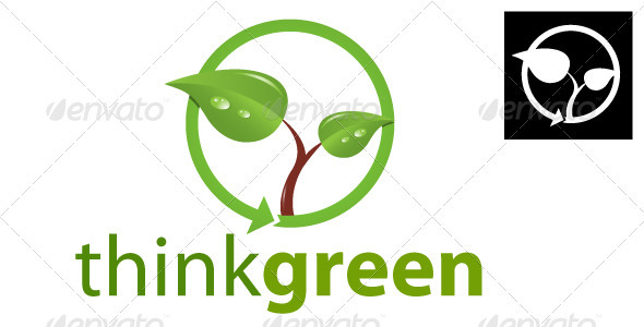 Think Green Logo - Nature Logo Templates