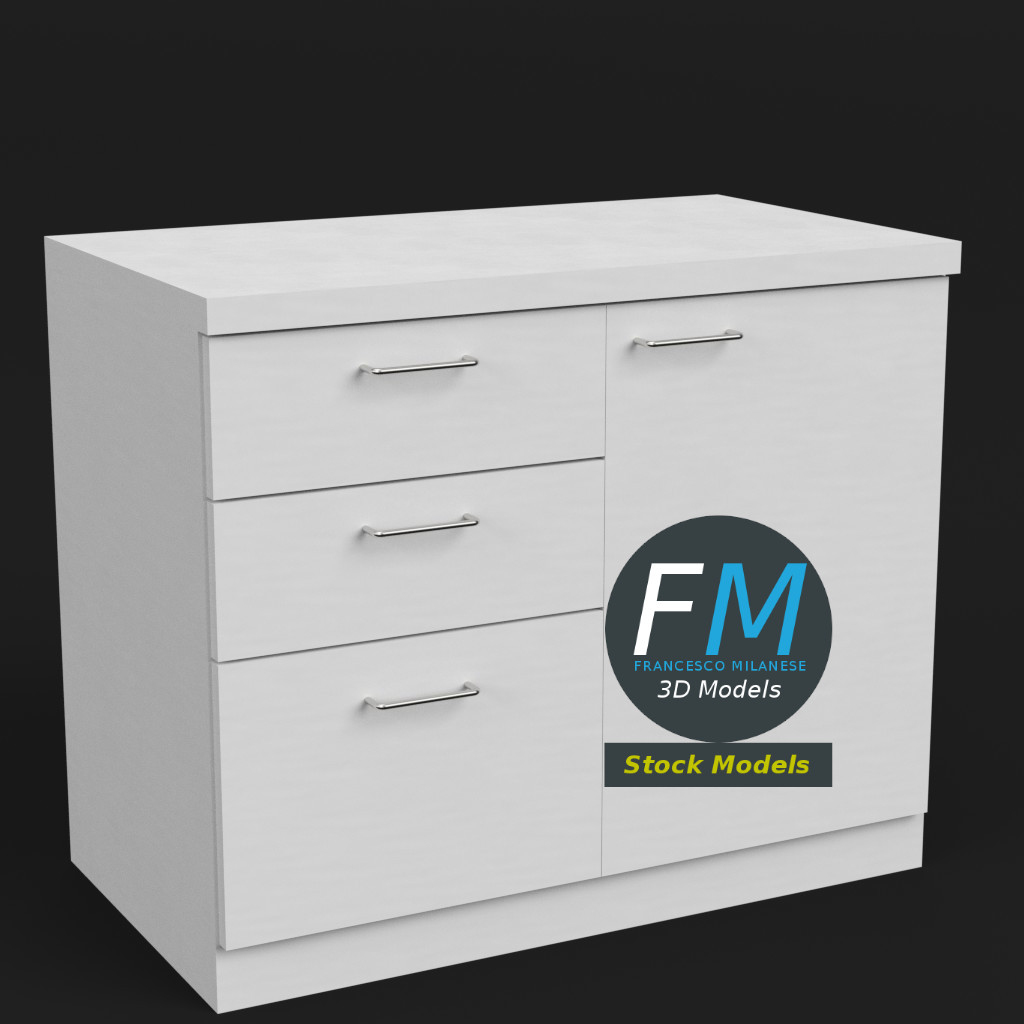 Office chest of drawers by 3DOcean