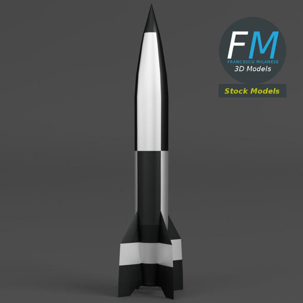 V2 rocket missile - 3Docean 16661186
