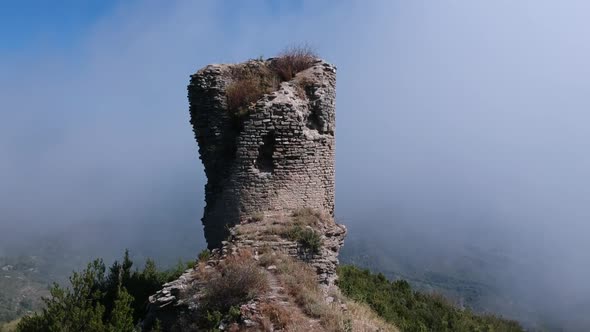 Edit Watchtower on the Mountain. Aerial View