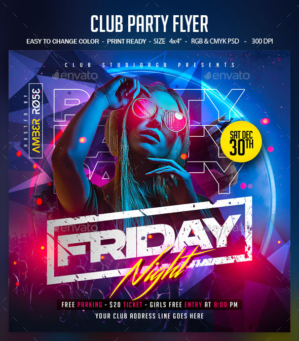 Club Party Flyer By Studiorgb Graphicriver