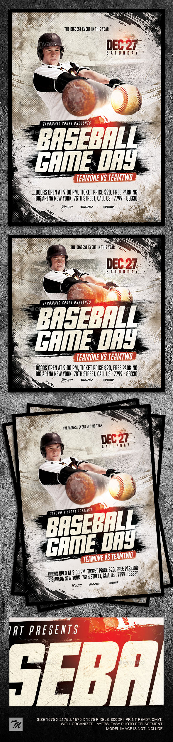 Baseball Game Day Flyer By Tarommir Graphicriver