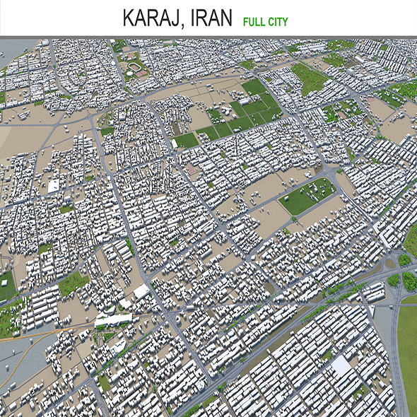 Karaj city Iran - 3Docean 28945877