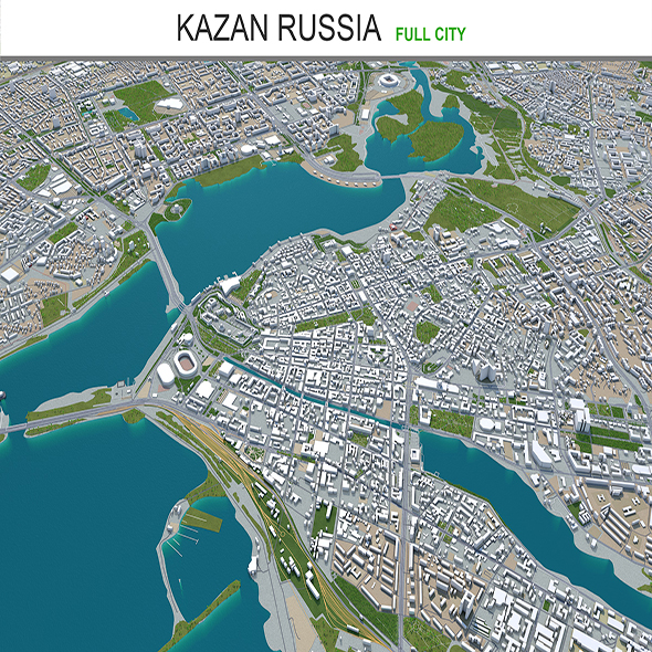 Kazan city Russia - 3Docean 28945998