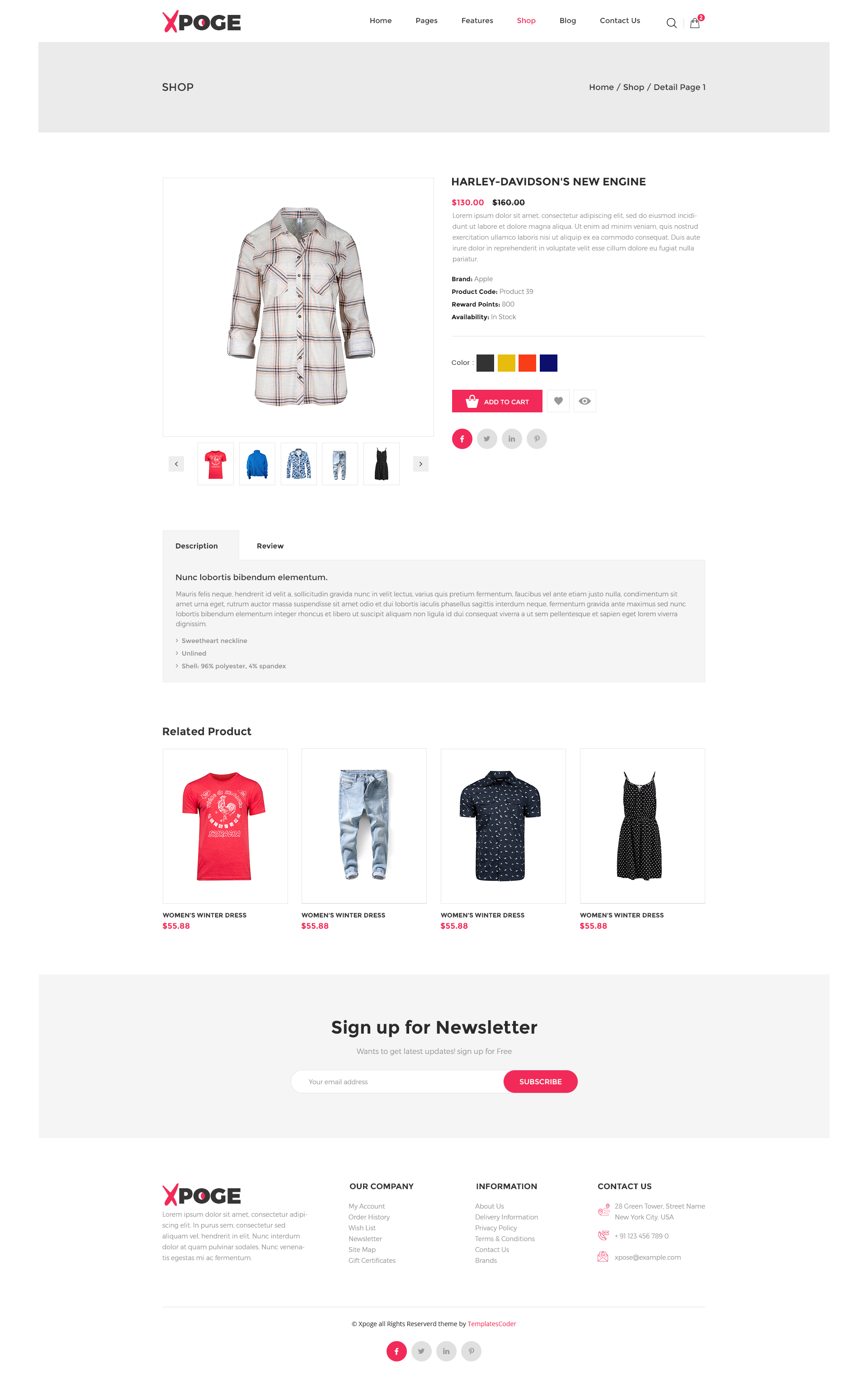 Xpoge | Multipurpose eCommerce HTML Template by TemplatesCoder ...