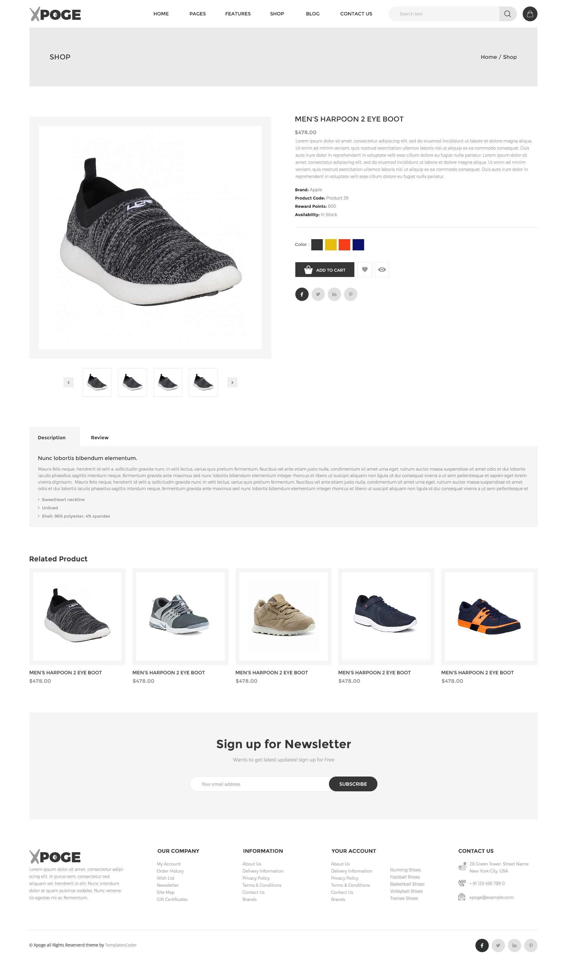 Xpoge | Multipurpose eCommerce HTML Template by TemplatesCoder ...