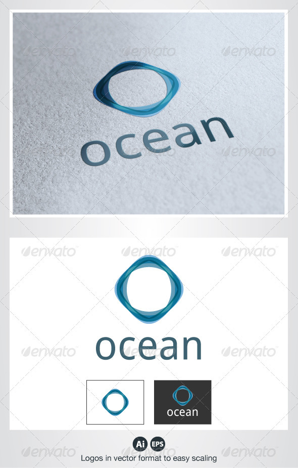 Ocean O Letter Logo - Letters Logo Templates