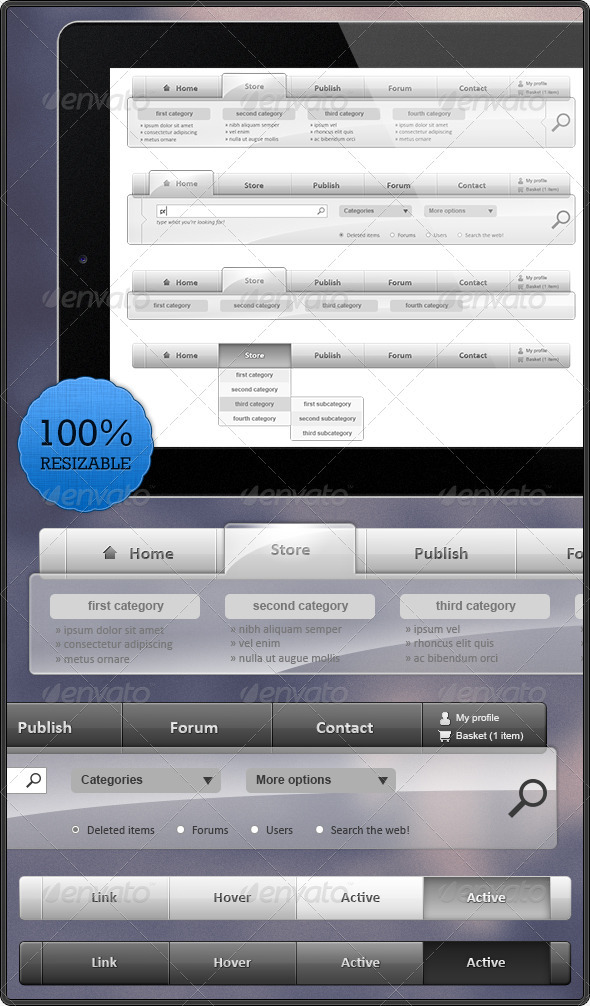 Sleek Navigation Menu