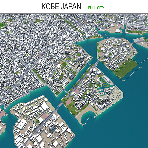 Kobe city Japan - 3Docean 28955466