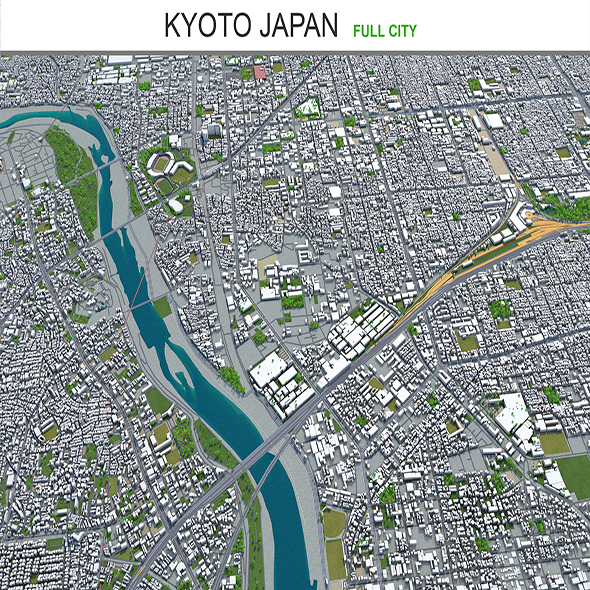 Kyoto city Japan - 3Docean 28955803