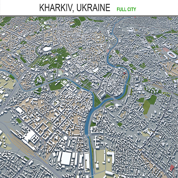Kharkiv city Ukraine - 3Docean 28955900