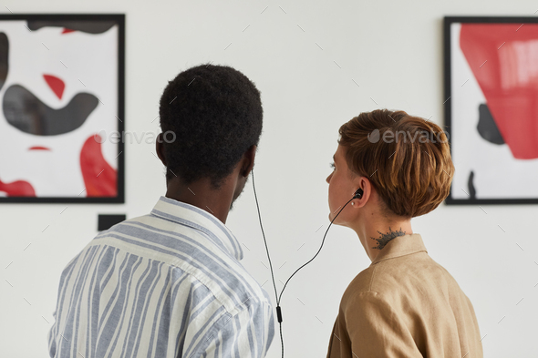 Couple Looking at Modern Art
