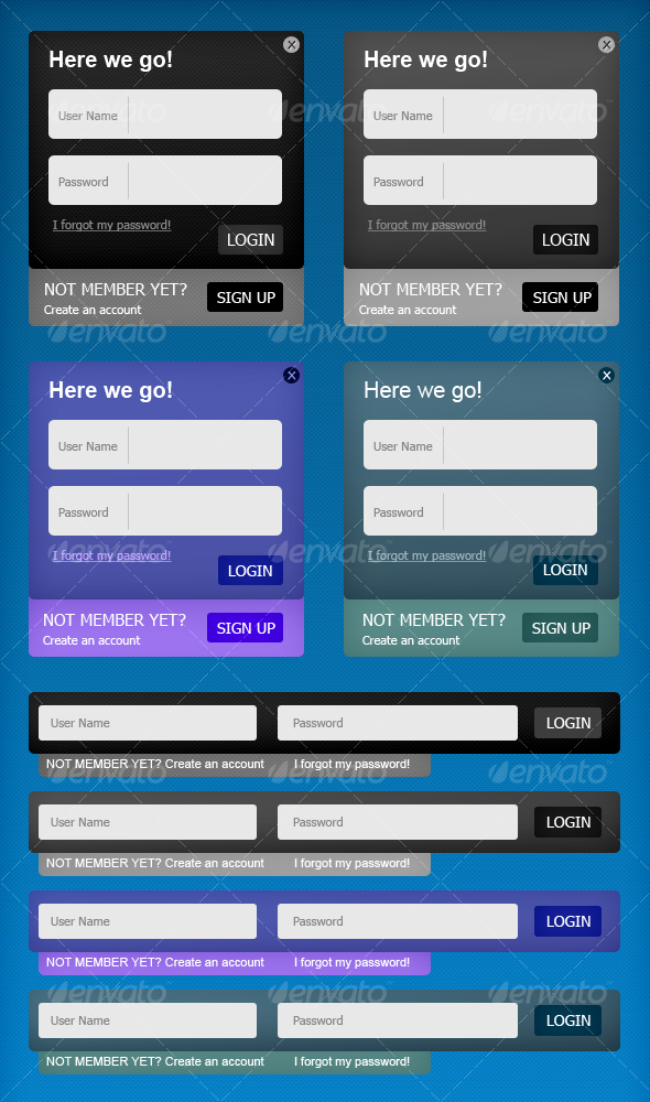 Sexy Login Box / Sign In Box - Forms Web Elements