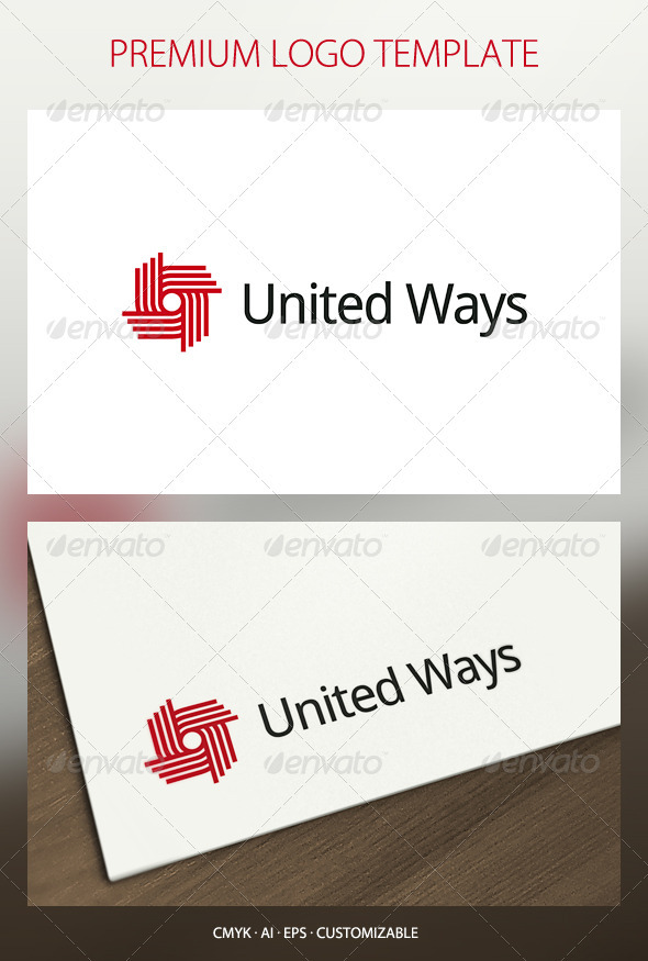 United Ways Logo Template - Abstract Logo Templates
