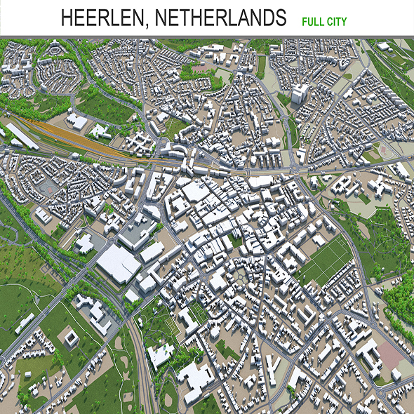 Heerlen city Netherlands - 3Docean 28971850
