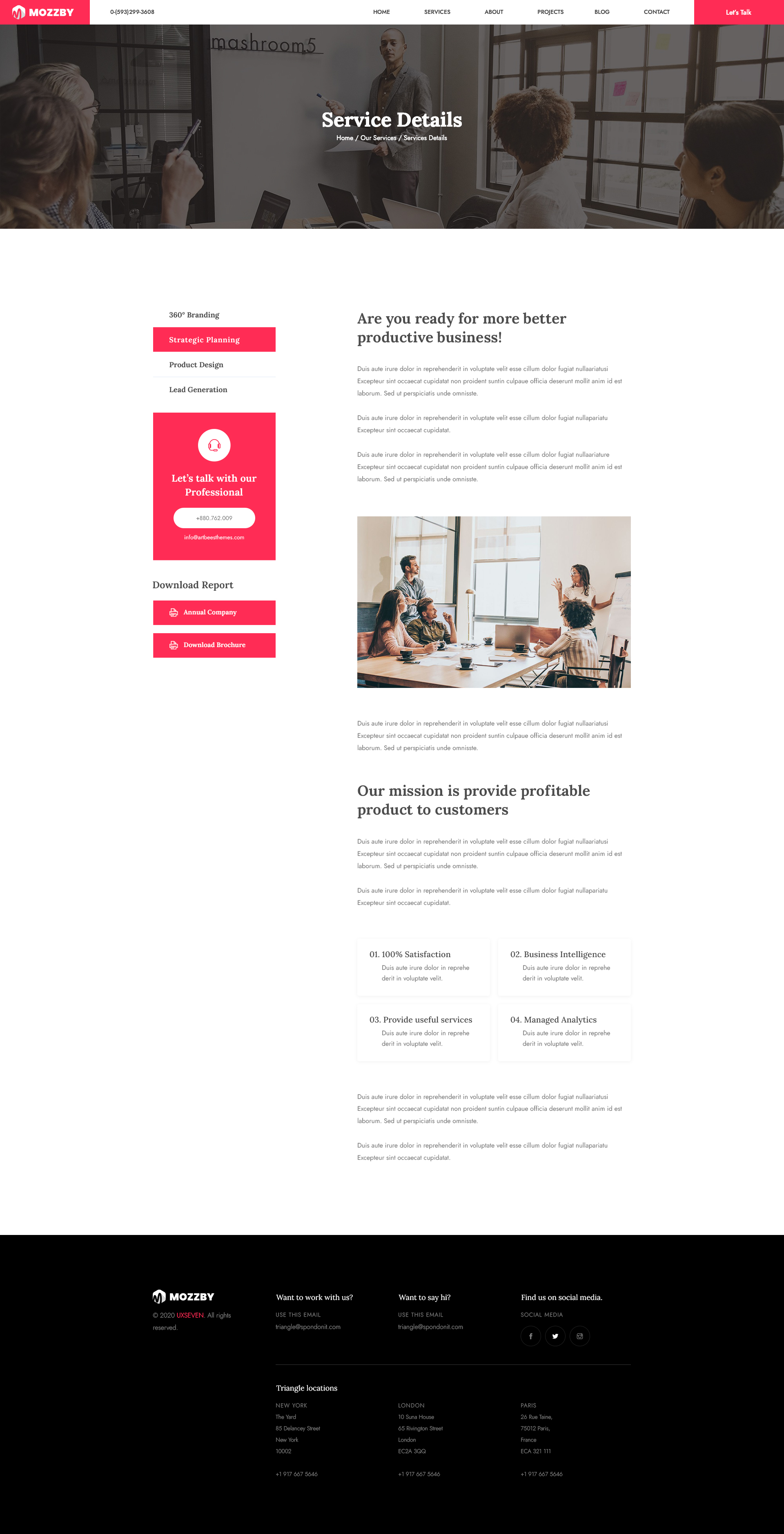 Mozzby - Multipurpose Agency PSD Template by uxseven | ThemeForest