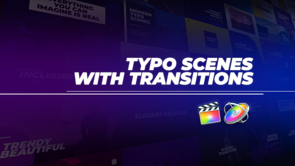 Typo Scenes with Transitions for FCPX