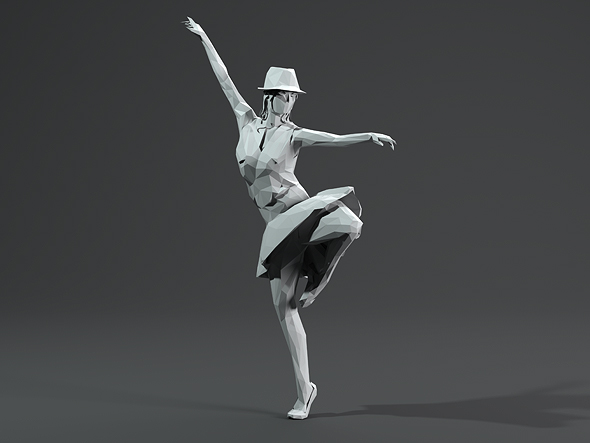 Woman Dancing Pose. - 3Docean 28972712