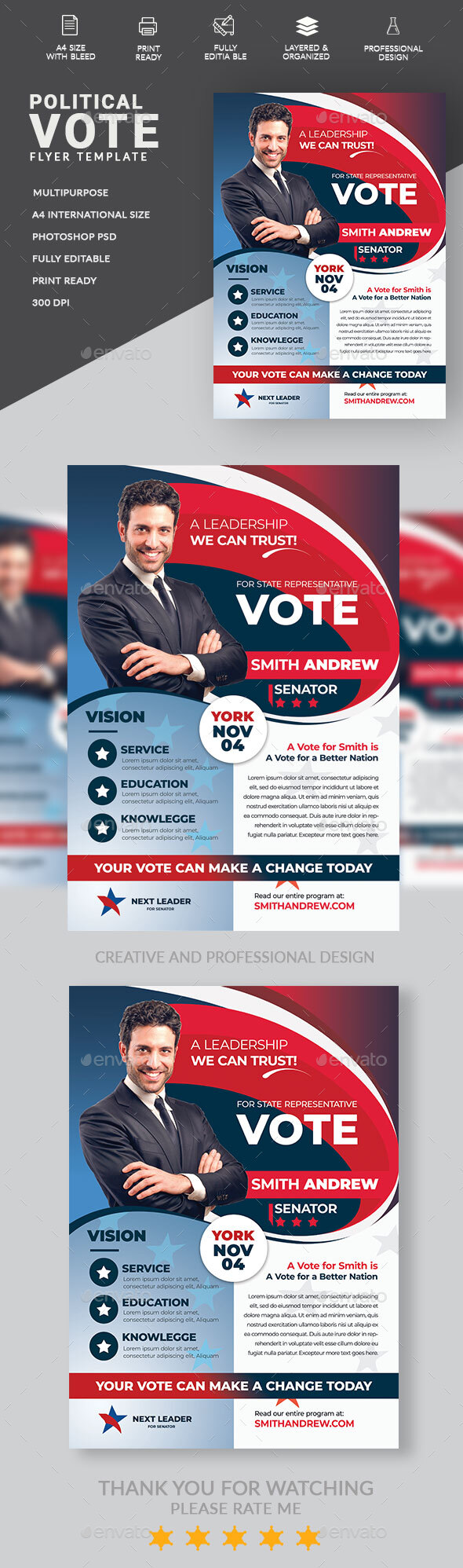 Political Flyer Election Template With Free Political Flyer Templates