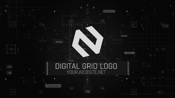 Digital Grid Logo - VideoHive 27791394