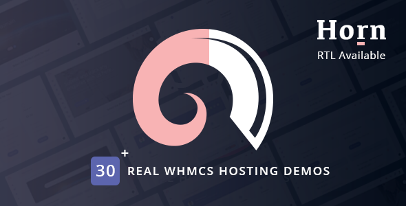 Horn - WHMCS Dashboard Hosting Theme