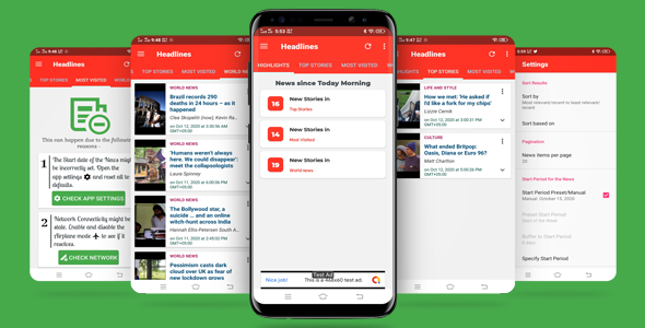 Latest News Highlights App - World News