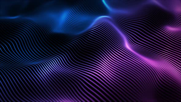 Abstract digital particle wave and lights background-024