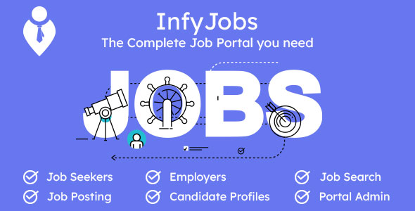 InfyJobs – Laravel Job Portal Script with Website