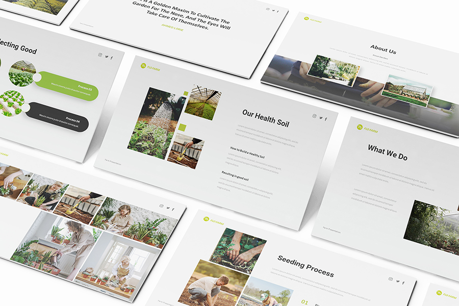 Hydroponics Google Slides Presentation Template, Presentation Templates