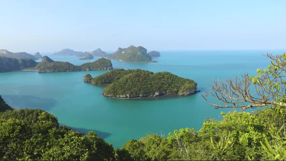 Exotic National Thailand Marine Park Aerial Shot
