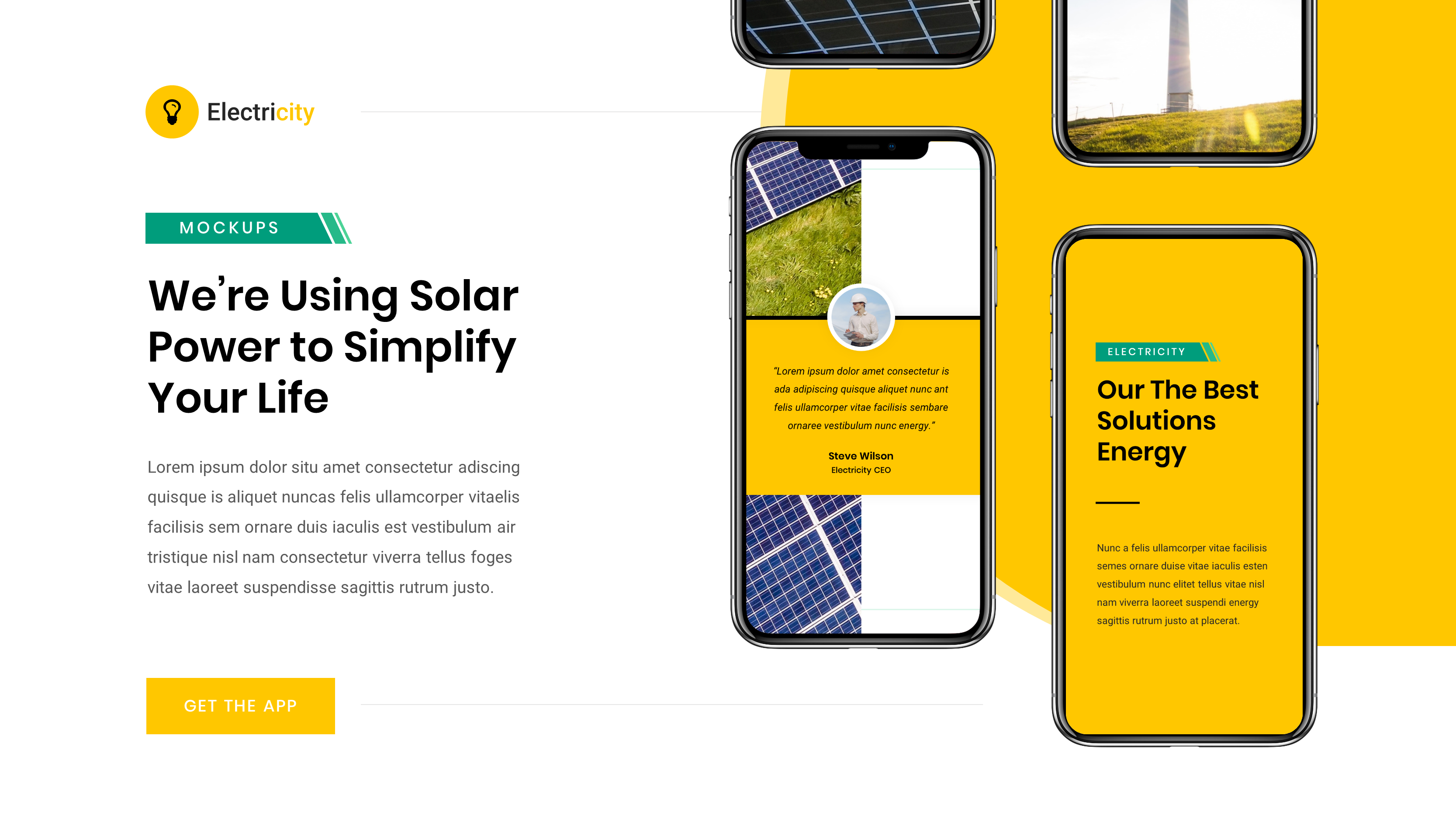 Electricity - Wind & Solar Energy Google Slides Template, Presentation ...