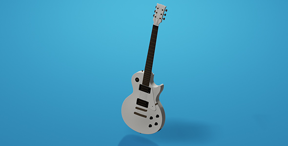 Electric Guitar wCameraLighting - 3Docean 29011194