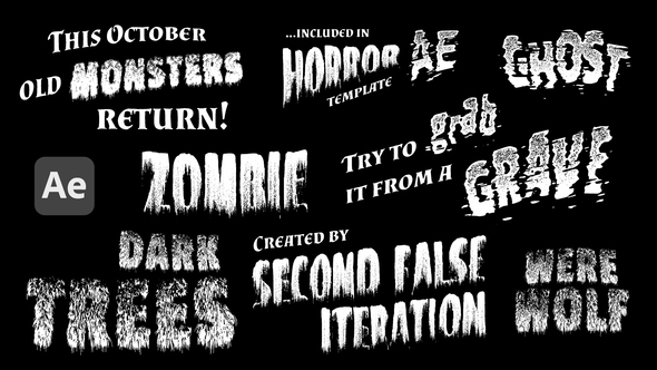 Monsters - Retro Horror Titles