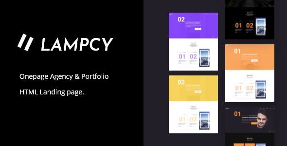 Lampcy - Onepage - ThemeForest 28907670