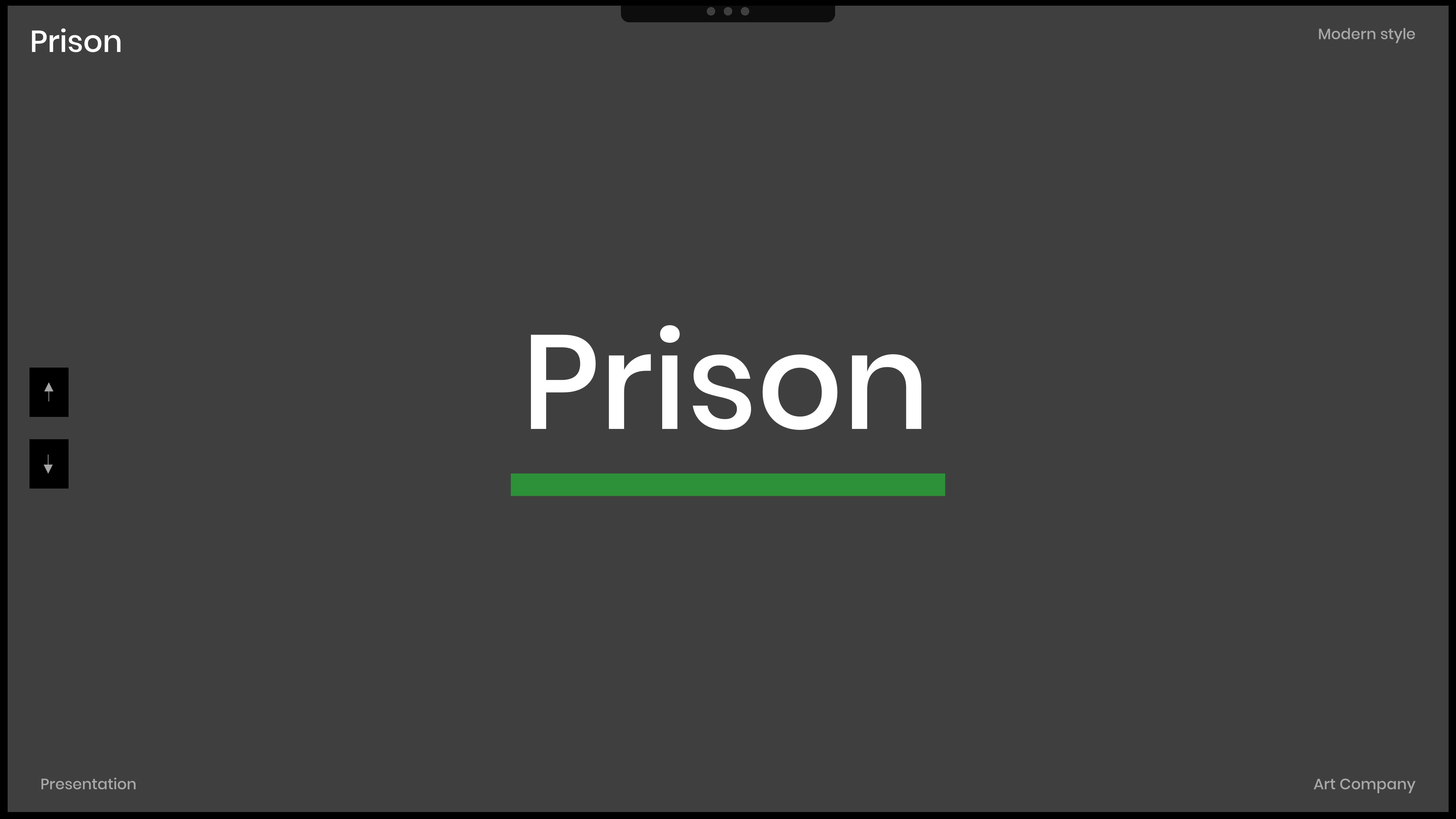 Prison Business PowerPoint Template, Presentation Templates