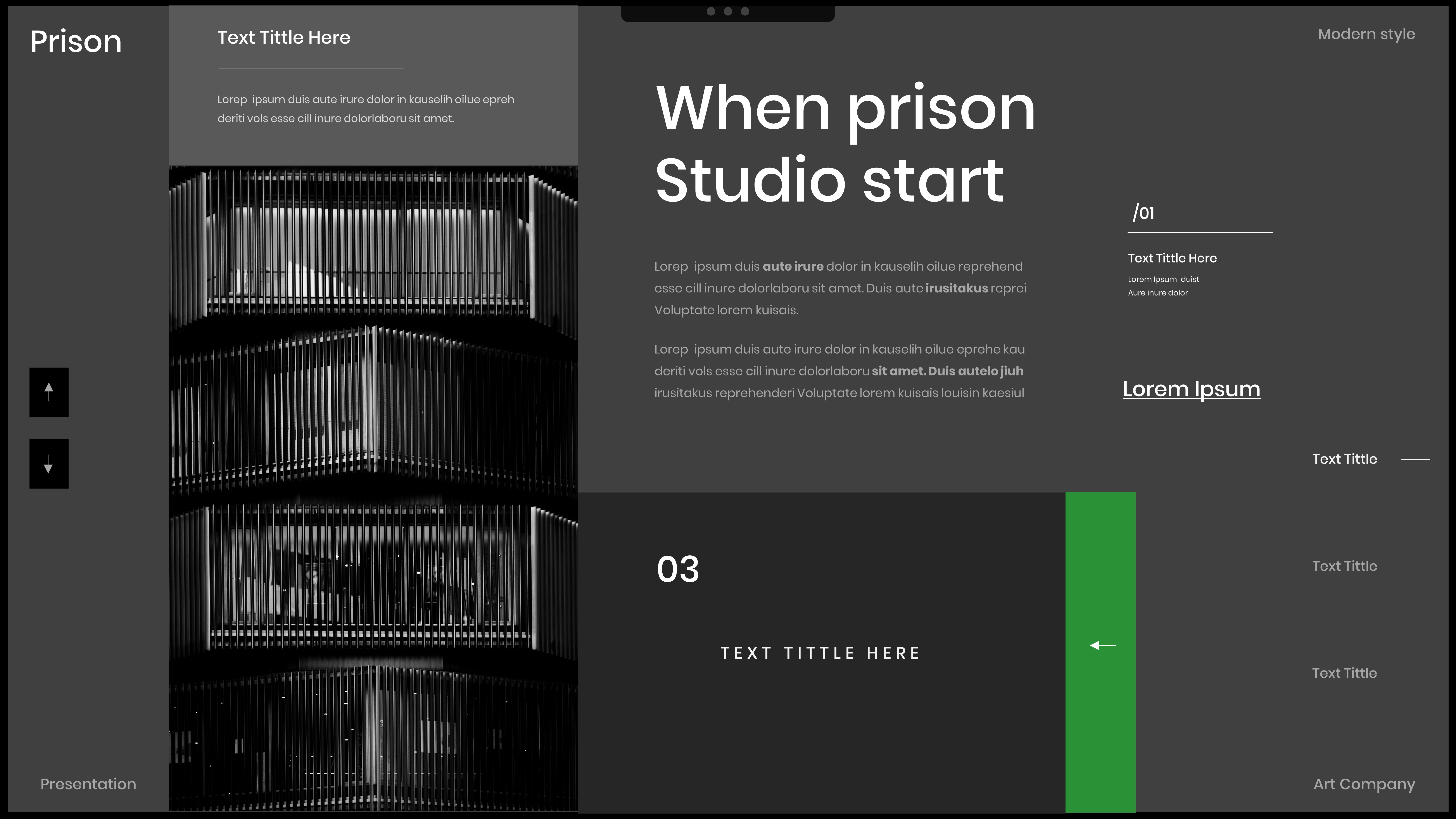 Prison Business PowerPoint Template by DensCreativeStudio GraphicRiver