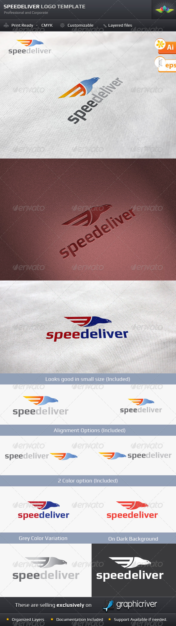 Speedeliver Logo Template - Animals Logo Templates