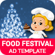 Food Restaurant Christmas Food Festival Banner FR004