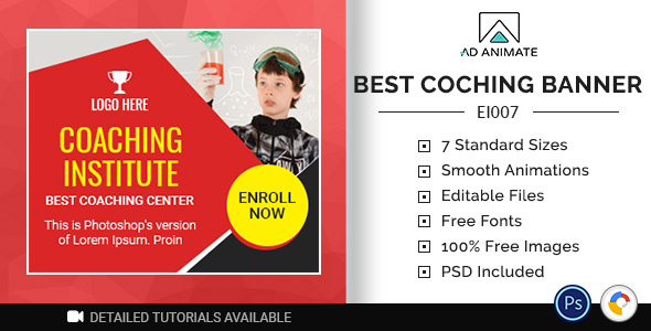 Awesome Education Institute Best Coaching Banner Ei007 By Ad Animate