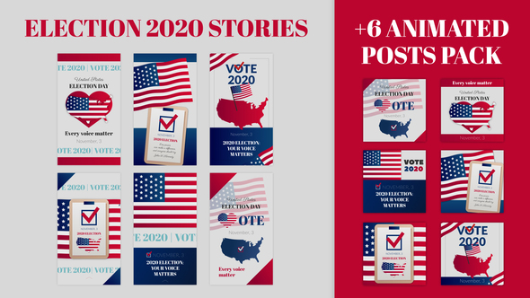 Election Stories and - VideoHive 28928093