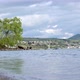 Landscape shot of Lake Taupo&#39;s shoreline with waves rolling in. - VideoHive Item for Sale