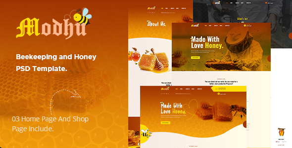 Modhu - Beekeeping - ThemeForest 28958006