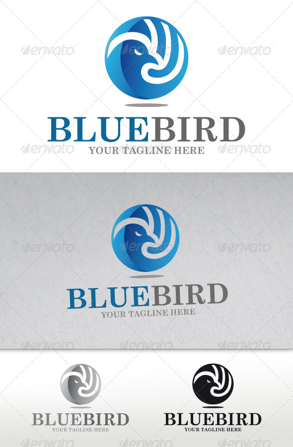 Blue Bird Logo - Animals Logo Templates