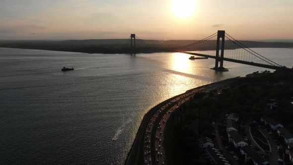 Verrazano Narrows Suspension Bridge Staten Island NY alt