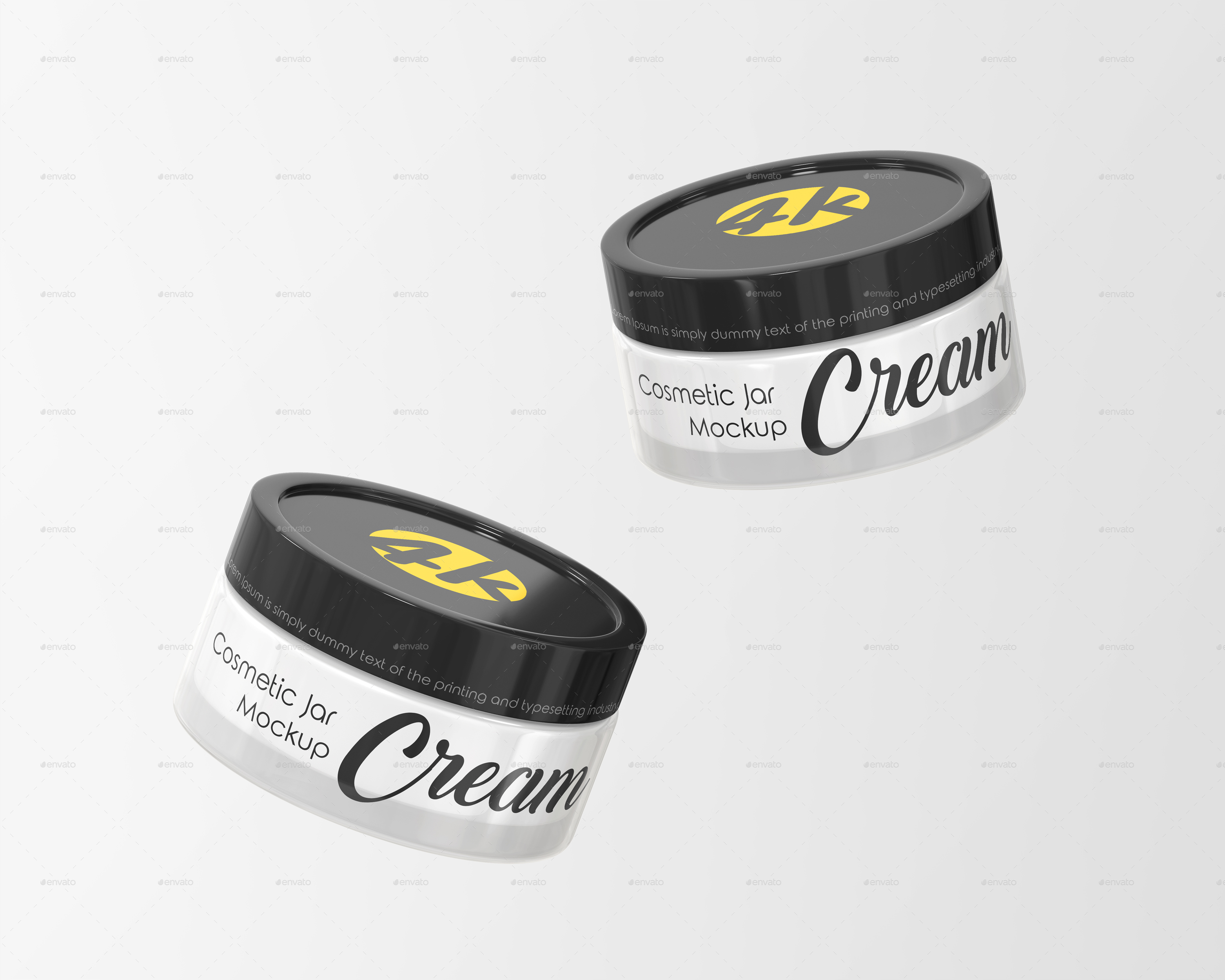 Download Cosmetic Cream Jar Mockup Set By Country4k Graphicriver